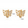 Серьги-бабочки с сияющими крыльями CJL20458