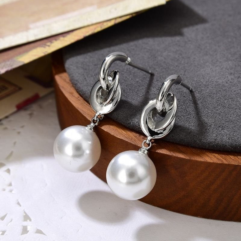 Серьги-подвески с жемчугом CJC25591