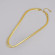 Золотистая плоская цепь-ожерелье в два оборота CJP77872