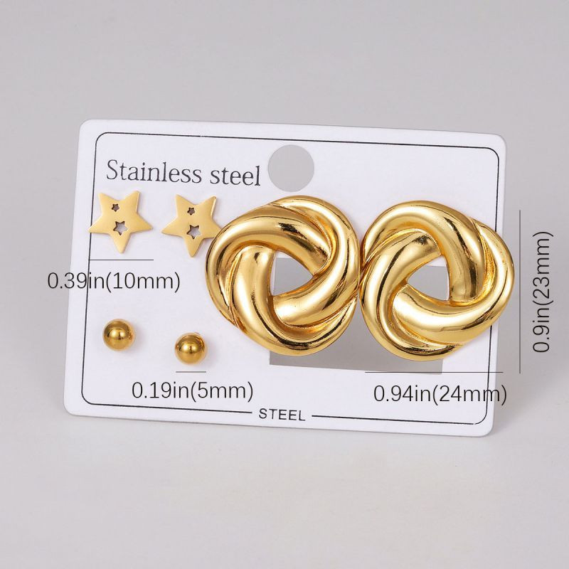 Стальной комплект бижутерии CJQ11993 Стальной комплект бижутерии CJQ11993