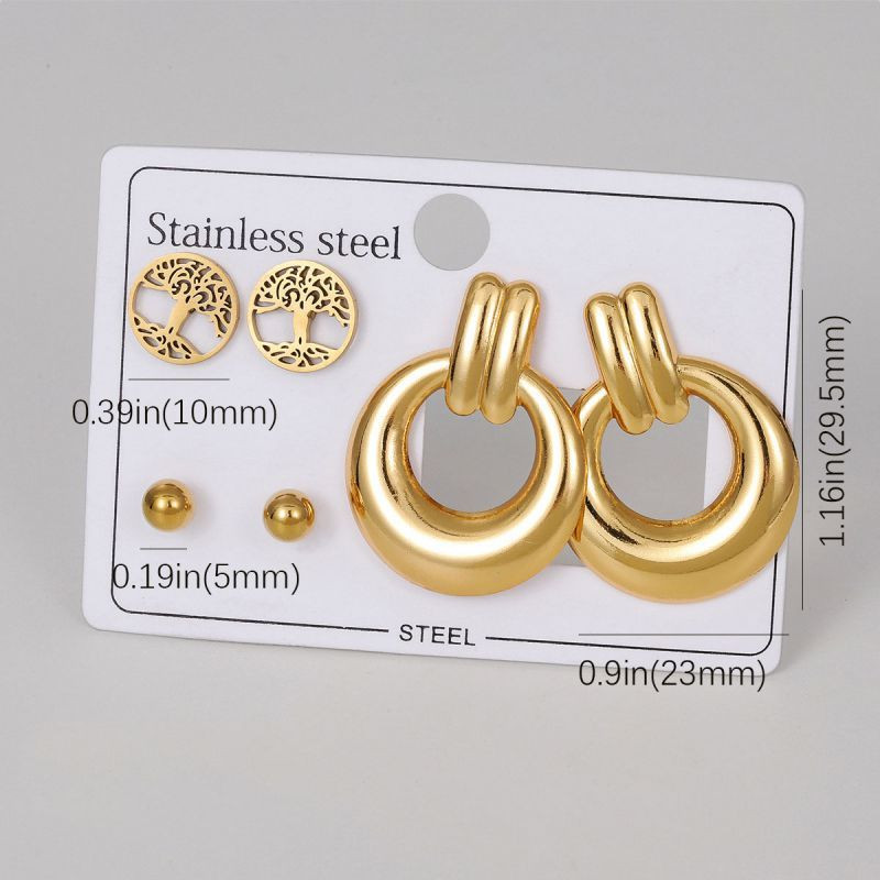 Стальной комплект бижутерии CJQ11993 Стальной комплект бижутерии CJQ11993