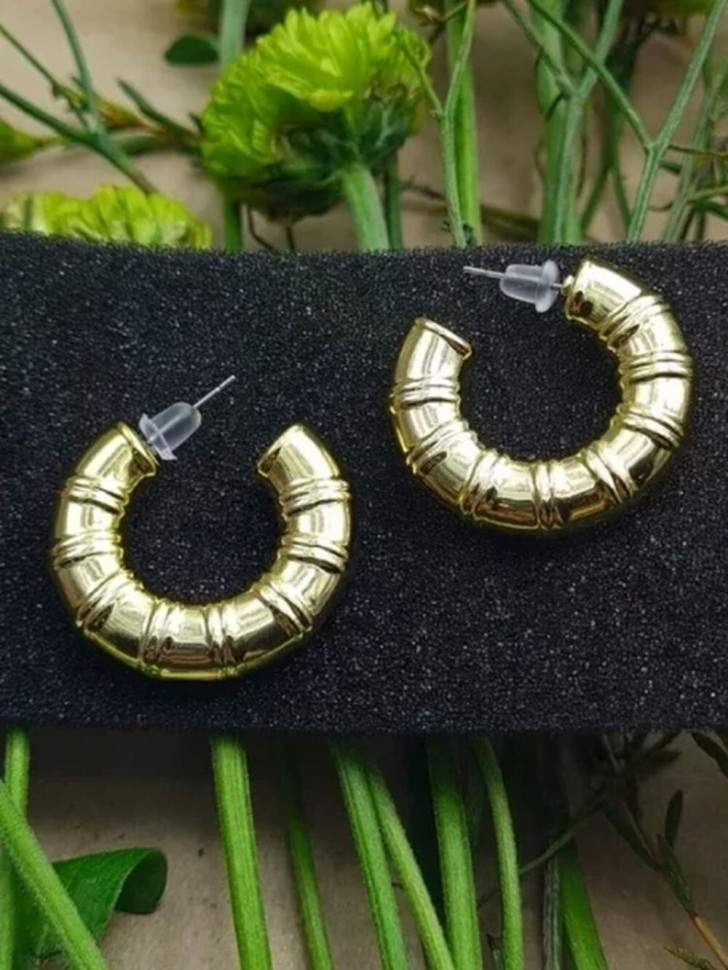 Серьги ccb пластик бамбук кольцо J10039CJJ Серьги ccb пластик бамбук кольцо J10039CJJ