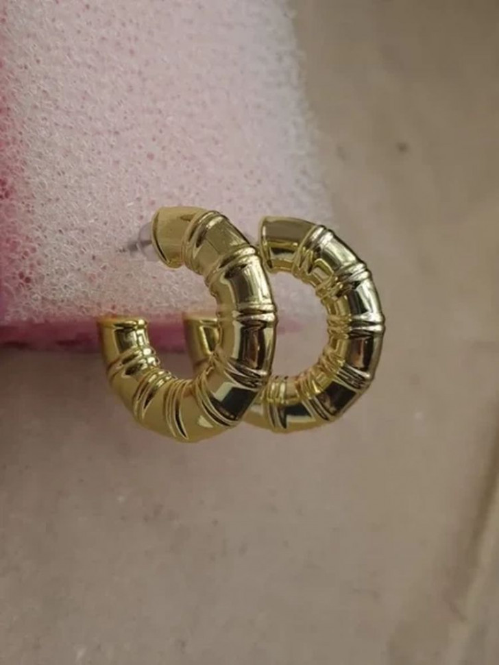 Серьги ccb пластик бамбук кольцо J10039CJJ Серьги ccb пластик бамбук кольцо J10039CJJ