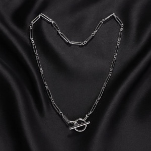 Длинная цепочка с вытянутыми звеньями и замком тогл 1J12465CJJ Длинная цепочка с вытянутыми звеньями и замком тогл 1J12465CJJ