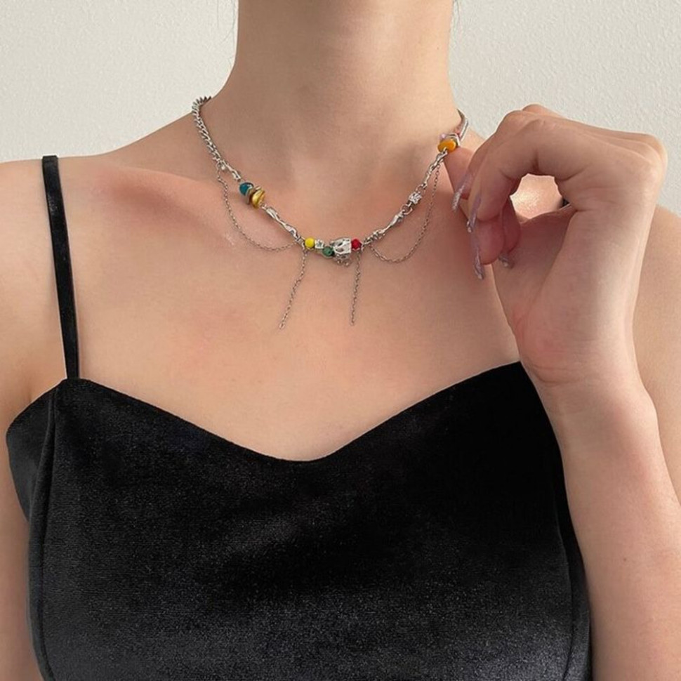 Колье медицинская сталь J10961CJJ Колье медицинская сталь J10961CJJ