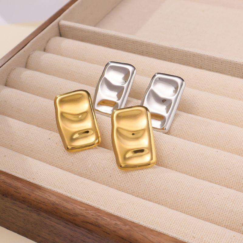 Прямоугольные серьги-пусеты Волна CJG51887 Прямоугольные серьги-пусеты Волна CJG51887