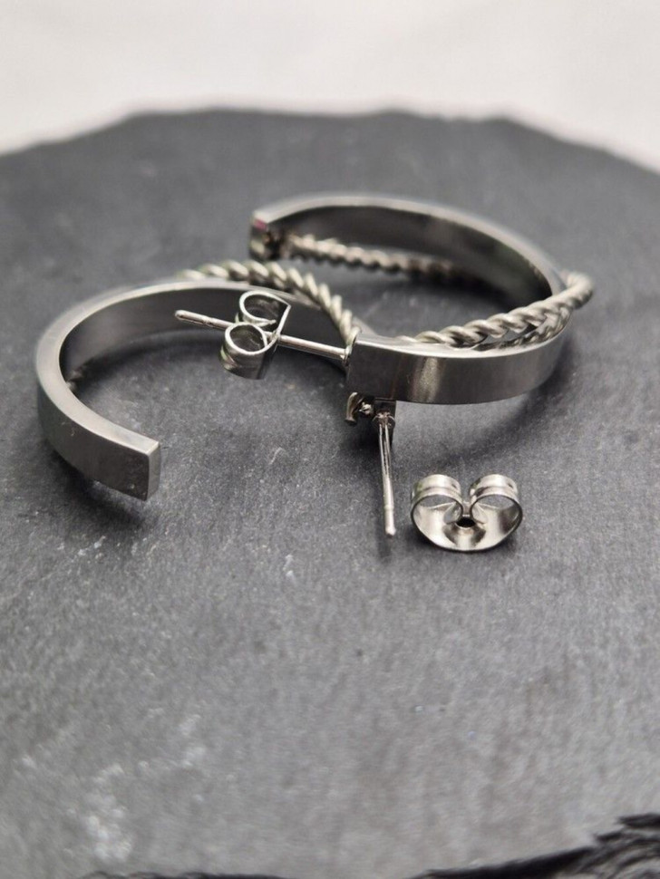 Серьги медицинская сталь J11183CJJ