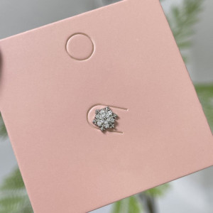 Серьги со снежинкой из титановой стали CJX84520