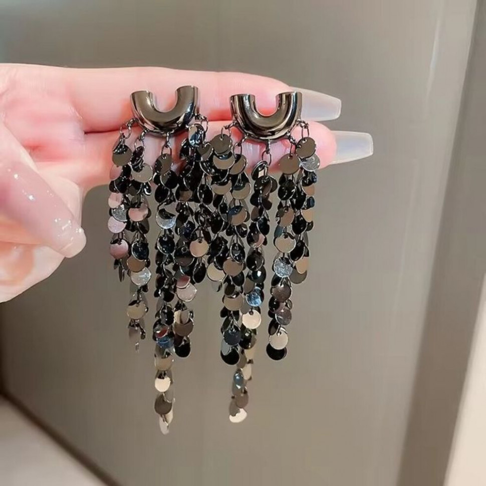 Серьги ювелирный сплав с серебряным гвоздиком J10388CJJ Серьги ювелирный сплав с серебряным гвоздиком J10388CJJ