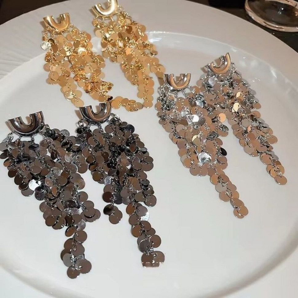 Серьги ювелирный сплав с серебряным гвоздиком J10388CJJ Серьги ювелирный сплав с серебряным гвоздиком J10388CJJ