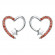Серьги серебряный гвоздик сердце J11569CJJ Серьги серебряный гвоздик сердце J11569CJJ