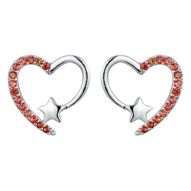 Серьги серебряный гвоздик сердце J11569CJJ Серьги серебряный гвоздик сердце J11569CJJ