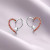 Серьги серебряный гвоздик сердце J11569CJJ