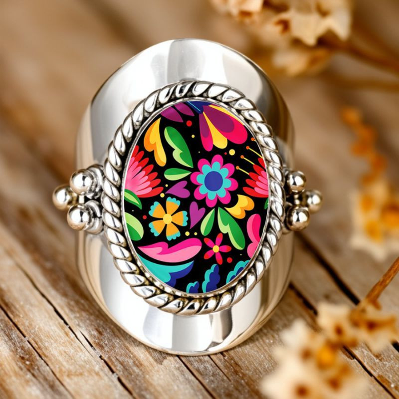 Серебряное готическое кольцо с черепом ASUZ49542