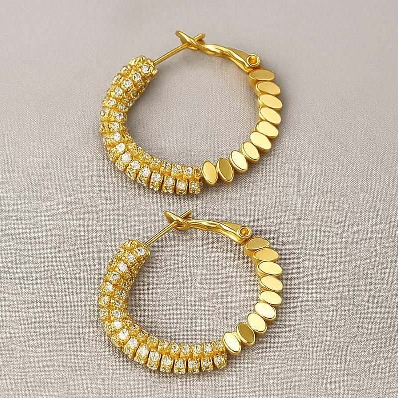 Серьги-кольца с подвесными элементами 1J12085CJJ