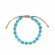 Браслет из ярко-голубых бусин на затяжке CJH72363