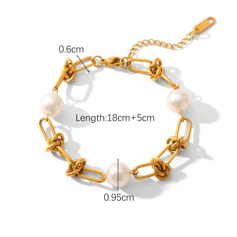 Браслет цепочка с крупными золотистыми звеньями CJL78697 Браслет цепочка с крупными золотистыми звеньями CJL78697