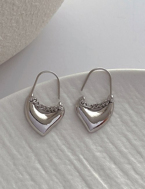 Серьги-петли «Геометрические капли» M22143