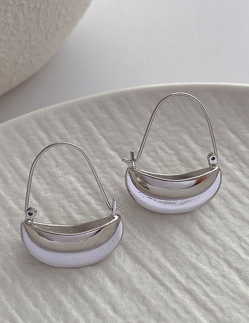 Серьги-петли «Геометрические капли» M22143