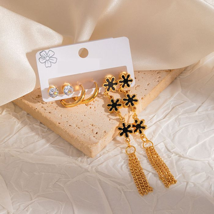 Стальной комплект бижутерии CJM68733 Стальной комплект бижутерии CJM68733