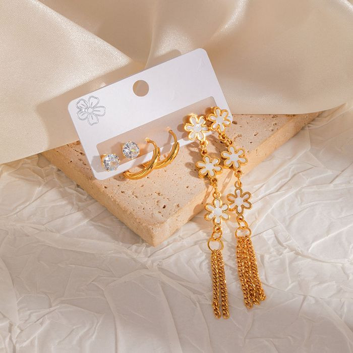 Стальной комплект бижутерии CJM68733 Стальной комплект бижутерии CJM68733