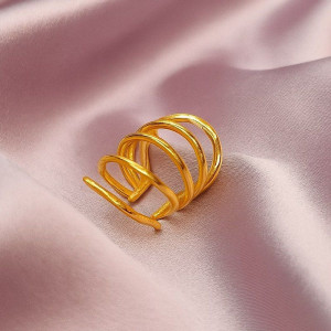 Кафф медь с напылением золотом J10991CJJ Кафф медь с напылением золотом J10991CJJ