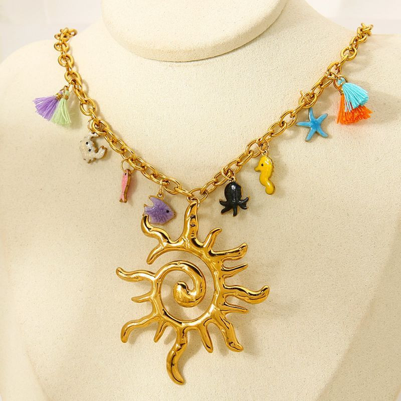 Колье из стали CJP79967