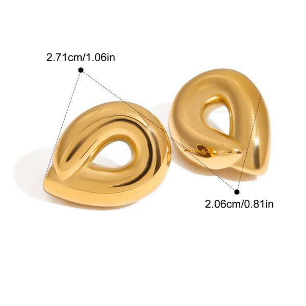 Серьги-пусеты Овалы фактурные «Мятый металл» CJL40891