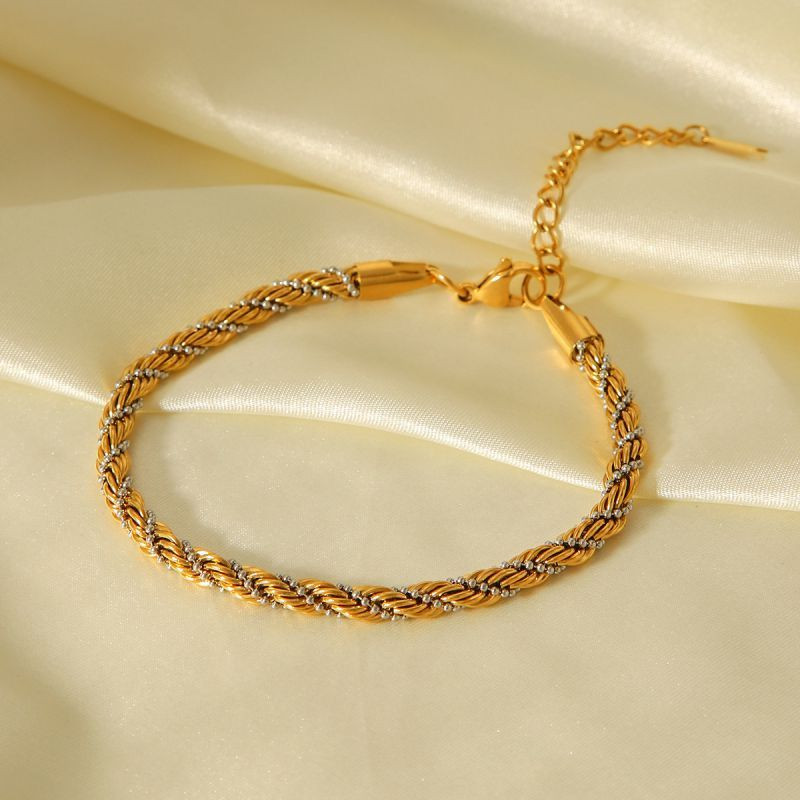 Браслет на ногу панцирного плетения CJQ16714