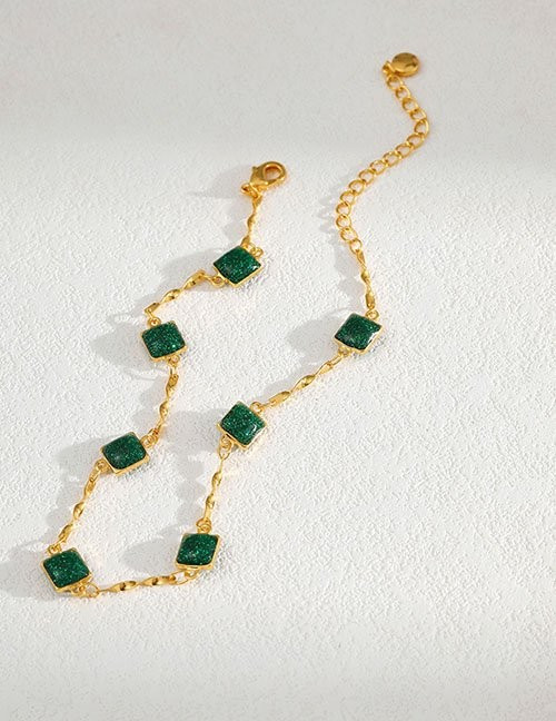 Браслет с изумрудными вставками Z29552