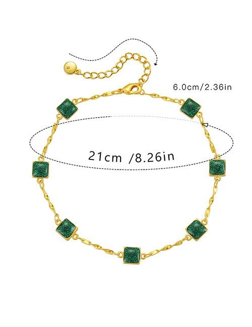 Браслет с изумрудными вставками Z29552