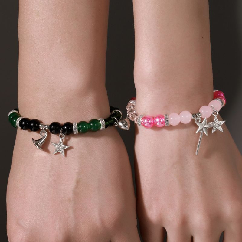 Парные браслеты лесная сказка на текстильном шнуре