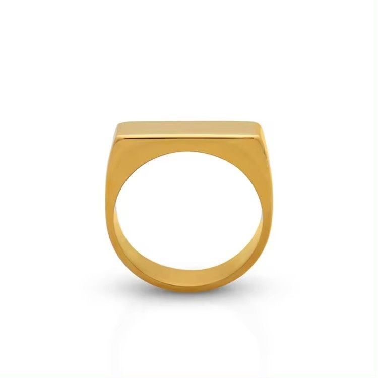 Кольцо медицинская сталь с напылением золотом J11111CJJ