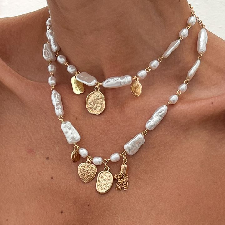 Многослойная цепочка из сплава жемчужная каскадная 1J11838CJJ