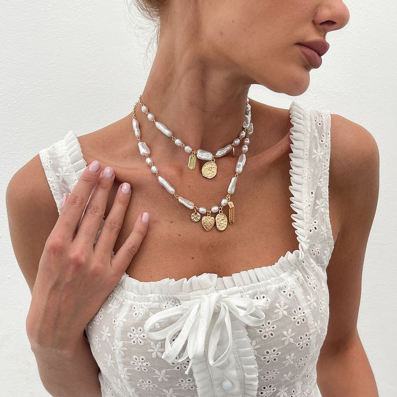 Мульти-цепочка ювелирный сплав жемчужная 1J11838CJJ Мульти-цепочка ювелирный сплав жемчужная 1J11838CJJ