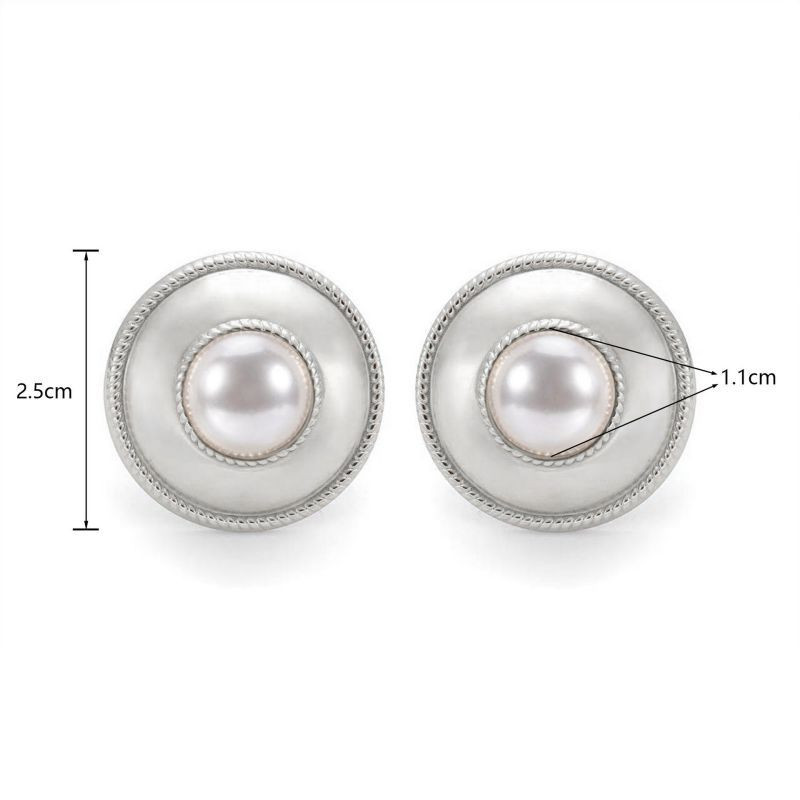 Серьги-пусеты Диски с цветными вставками CJP42841 Серьги-пусеты Диски с цветными вставками CJP42841