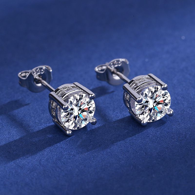 Серьги медь камень циркон 1J12325CJJ