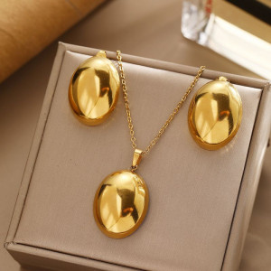 Стальной комплект бижутерии CJP82897