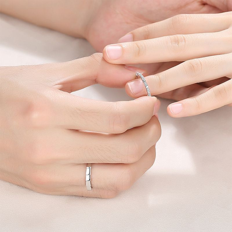 Кольцо обручальное открытое медь с напылением платиной змея 1J11973CJJ