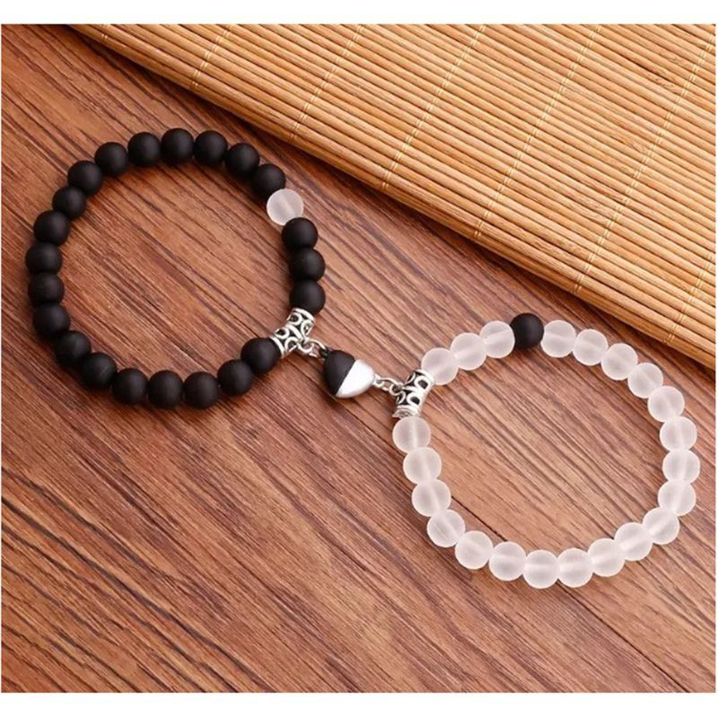 Парные браслеты звездная пыль с кристальными акцентами