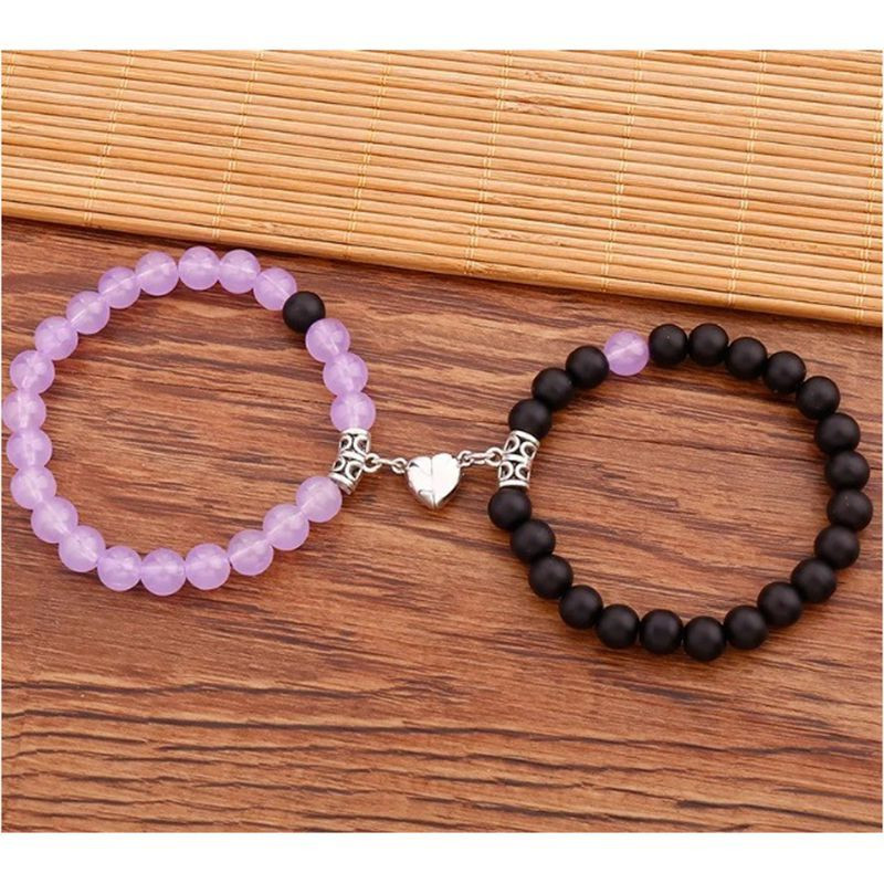 Парные браслеты звездная пыль с кристальными акцентами