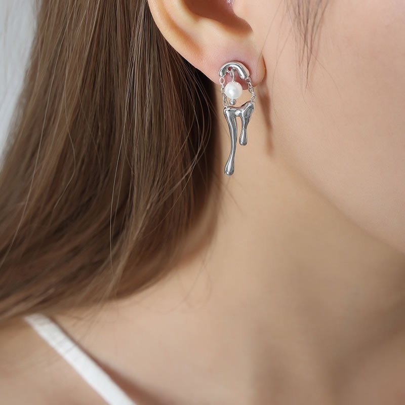 Серьги сталь N82059