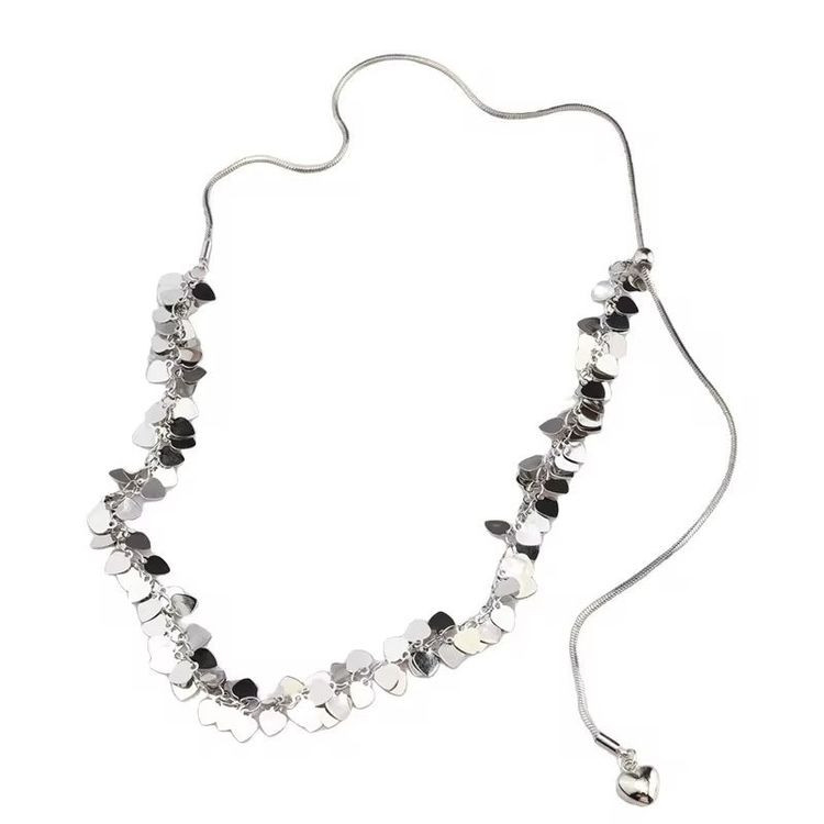 Воздушное колье из прозрачного акрила и черных бусин J10803CJJ Воздушное колье из прозрачного акрила и черных бусин J10803CJJ