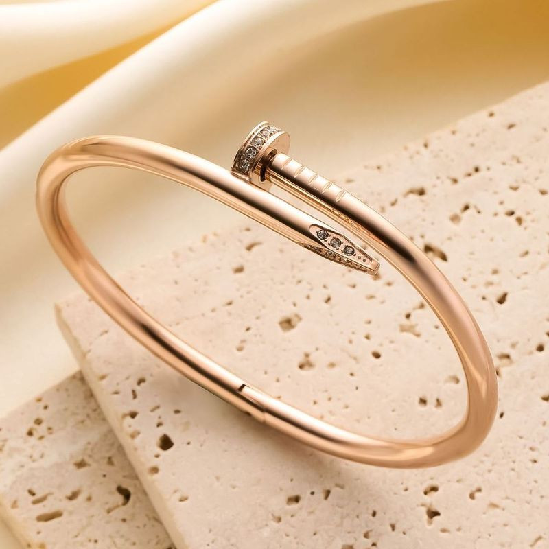 Браслет из титановой стали напыление золотом 1J12045CJJ