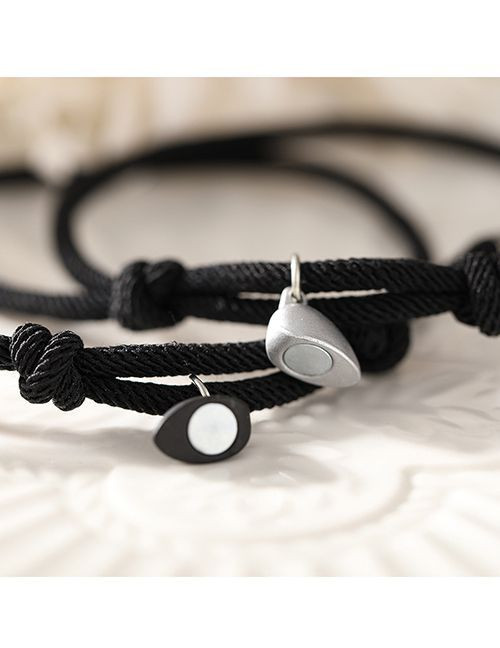 Парные браслеты крылья любви на ярком шнуре