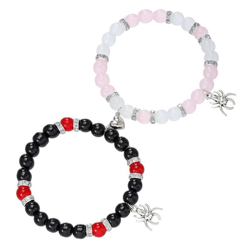 Парные браслеты супергеройский союз с яркими бусинами