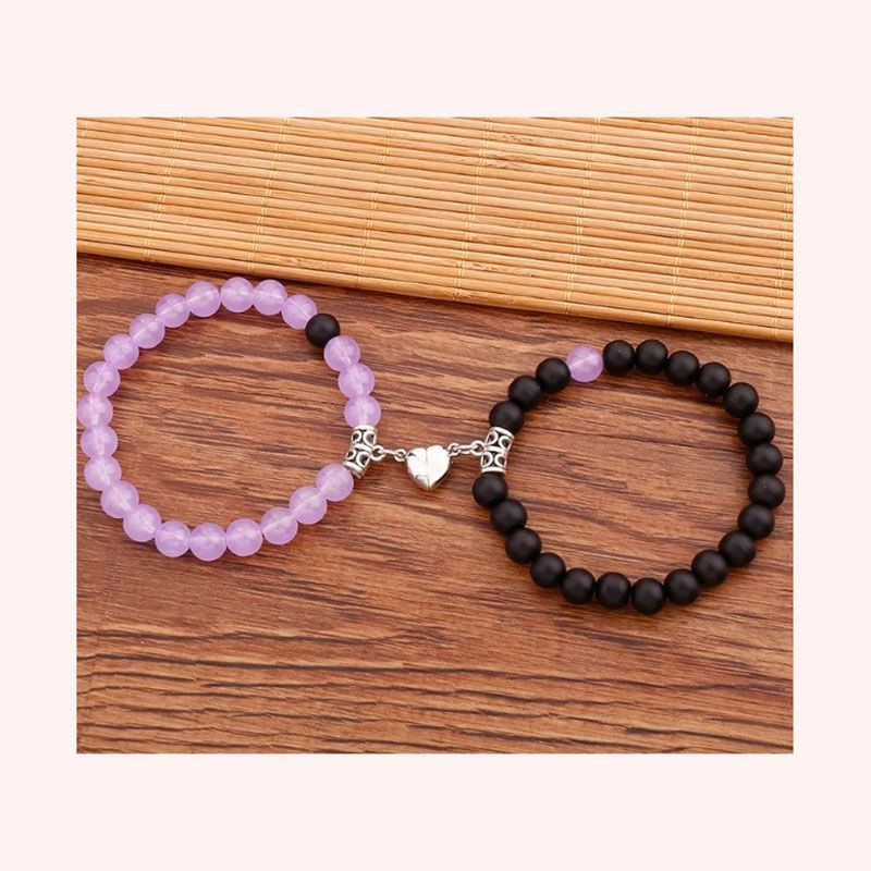 Парные браслеты супергеройский союз с яркими бусинами