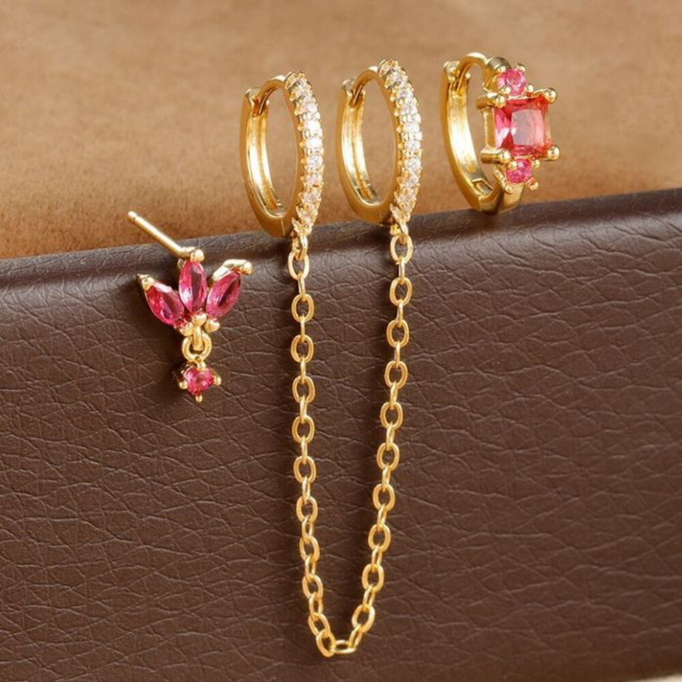 Ювелирный комплект серег CJJ13508 Ювелирный комплект серег CJJ13508