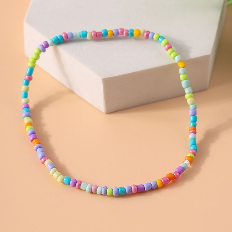 Браслет на ногу из яркого бисера CJG56653