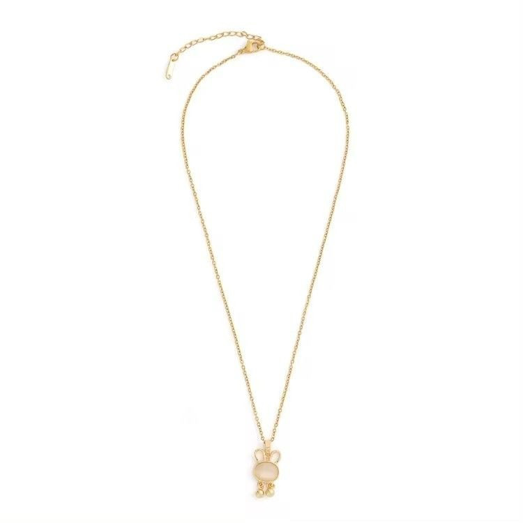 Колье медицинская сталь с напылением золотом J10940CJJ